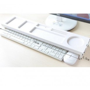 multfunction office wooden stationery desk top organizer keyboard cover